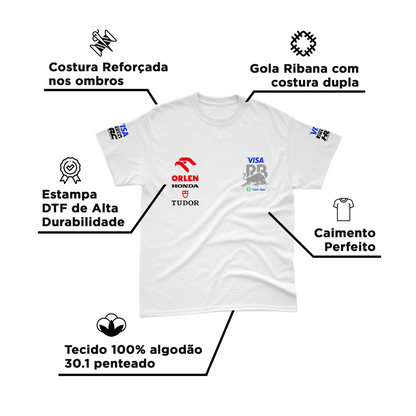 Camiseta Algodão Visa Racing Bulls Branca 2024