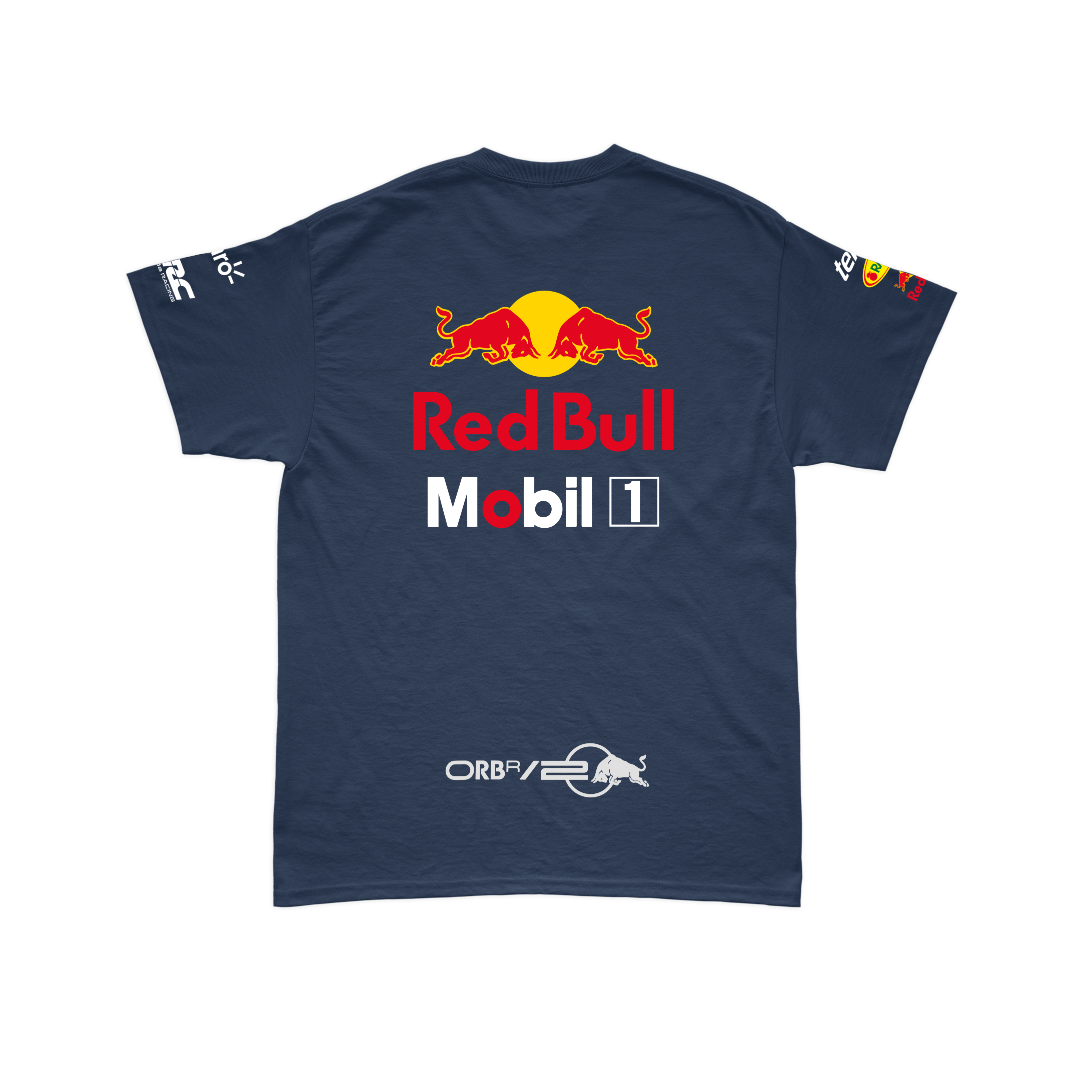 Camiseta Algodão Sergio Perez Red Bull Racing 2024 Azul Marinho