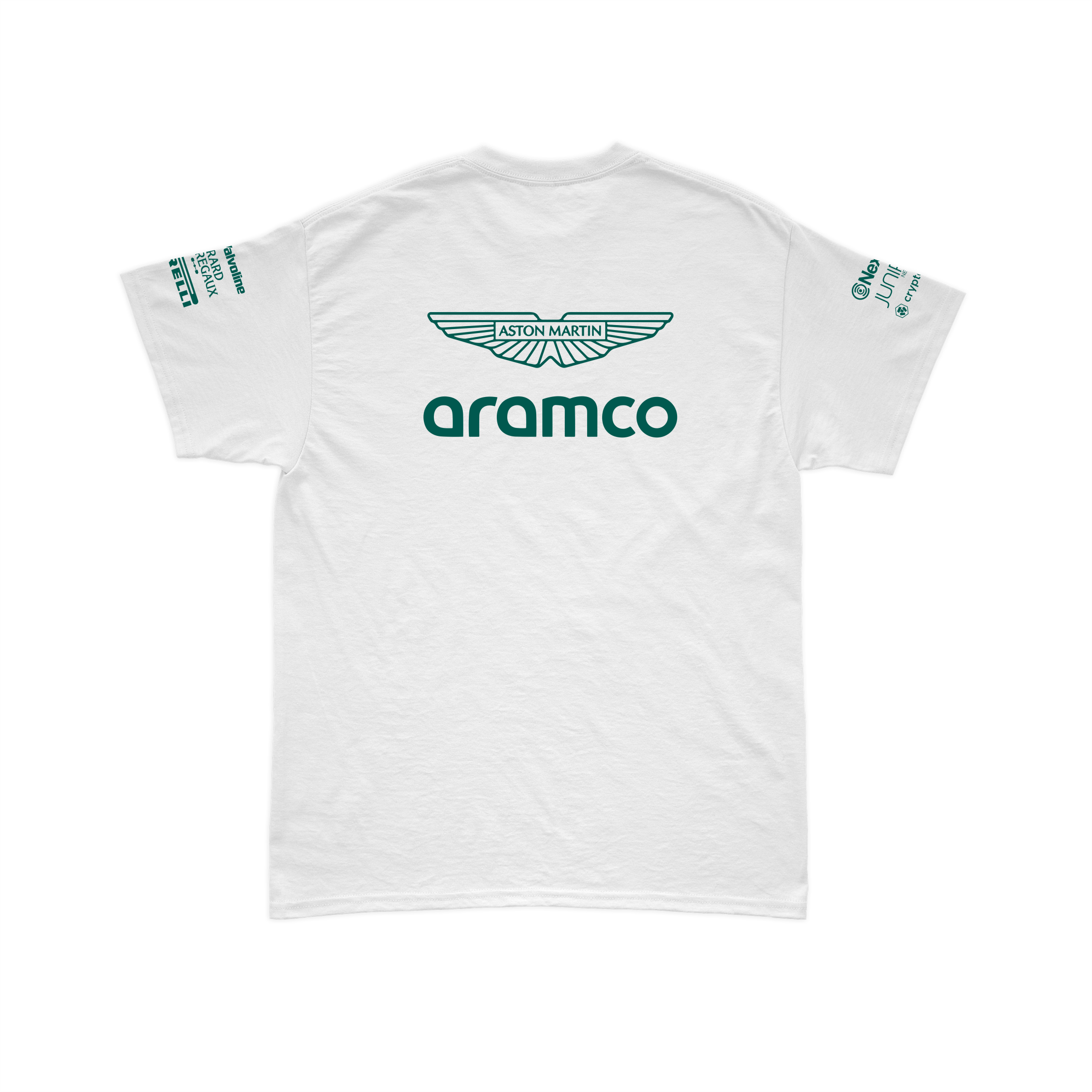 Camiseta Algodão Aston Martin 2024 Branca