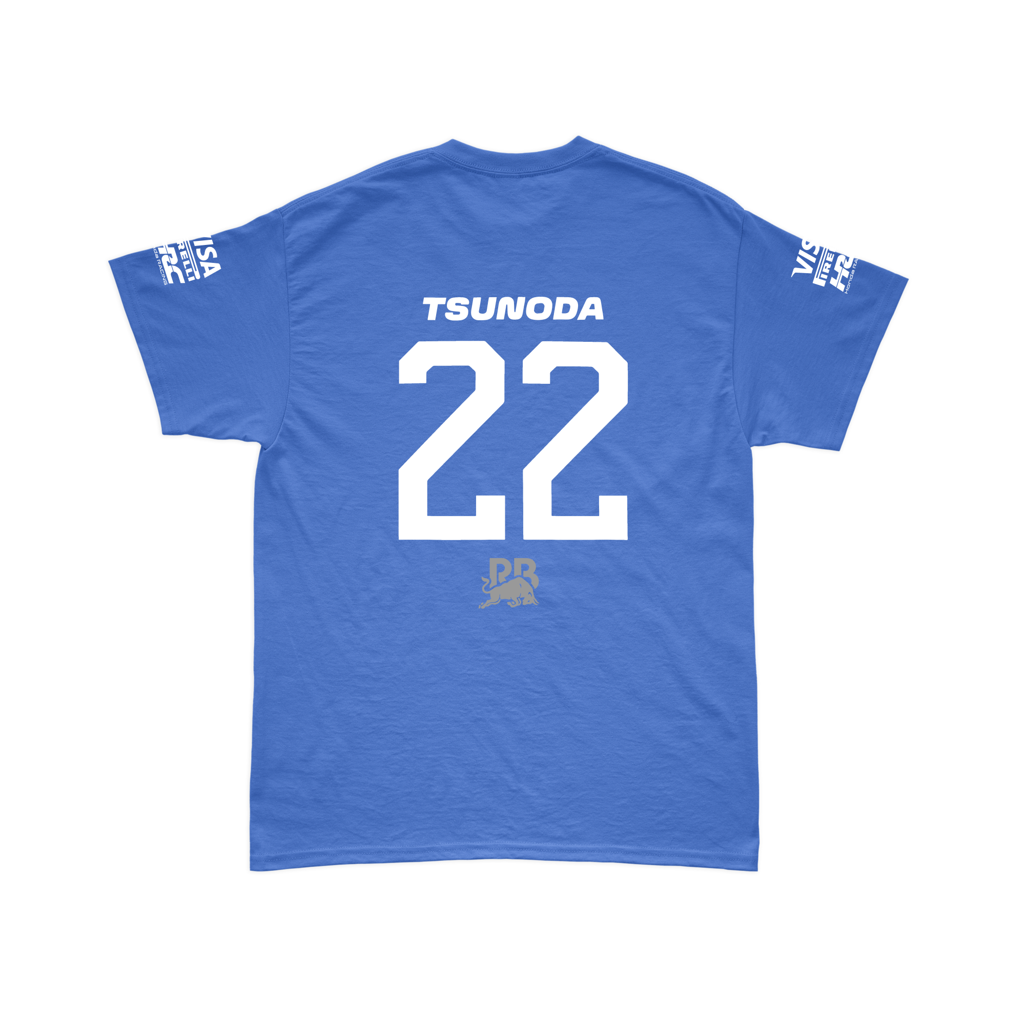 Camiseta Algodão Tsunoda Visa Racing Bulls Azul Royal 2024