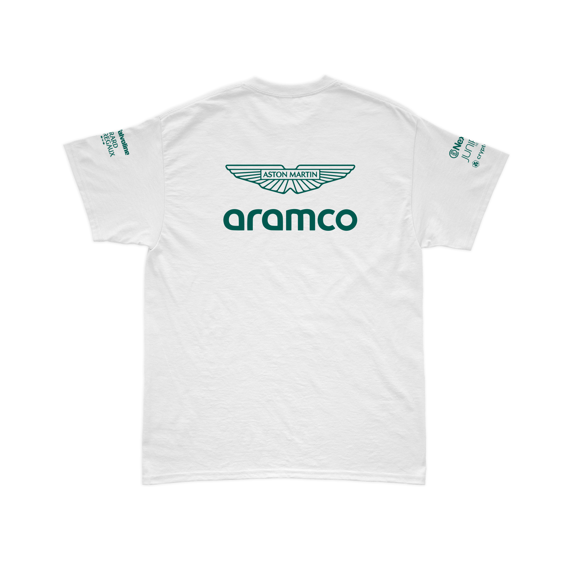 Camiseta Algodão Aston Martin 2024 Branca