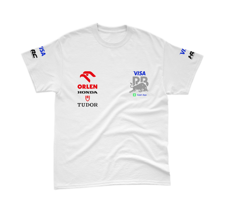 Camiseta Algodão Visa Racing Bulls Branca 2024