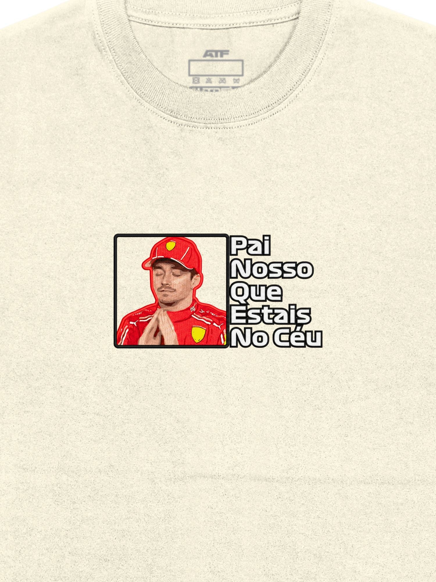 Camiseta Oversized Leclerc Pai Nosso Off White