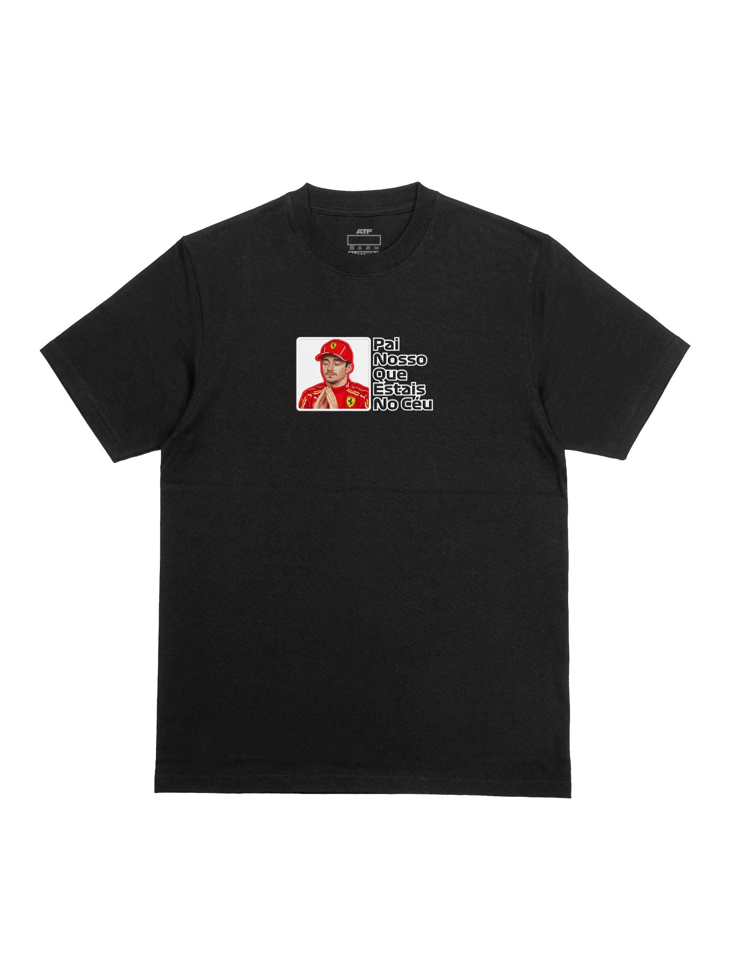 Camiseta Oversized Leclerc Pai Nosso Off Preto