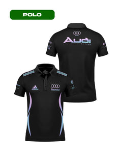 Camisa Polo Audi Equipe 2026 Edição Miami Preta