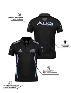 Camisa Polo Audi Equipe 2026 Edição Miami Preta