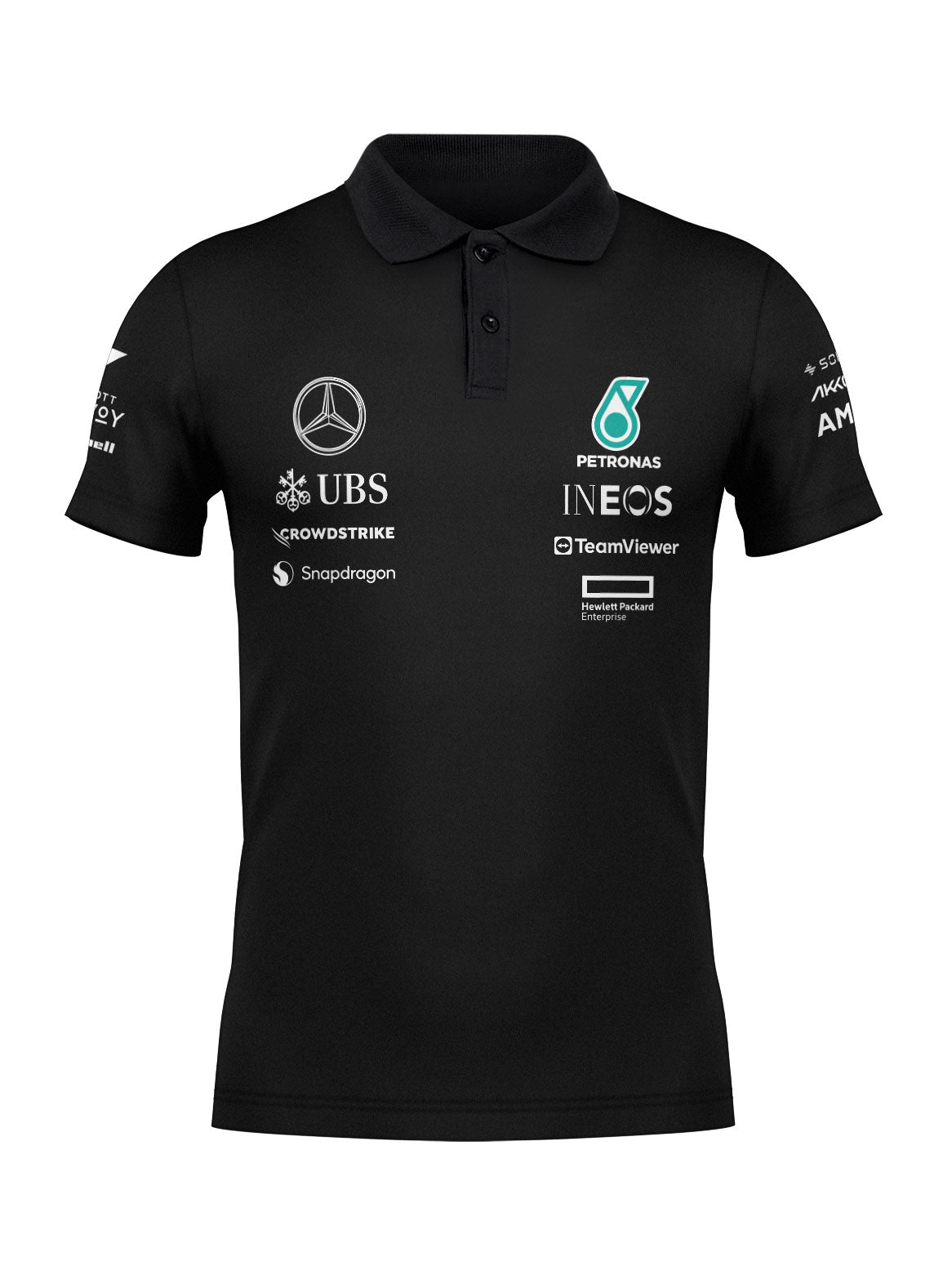 Camisa Polo Mercedes 2024 Preta