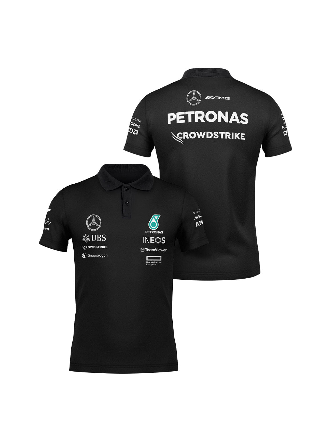Camisa Polo Mercedes 2024 Preta