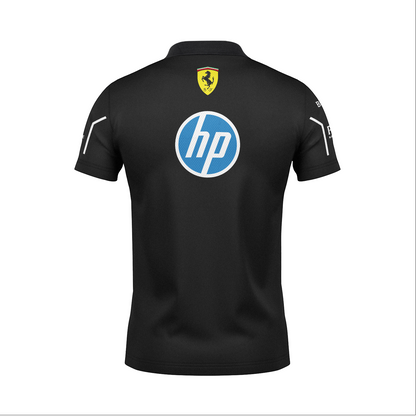 Camiseta Polo Ferrari Equipe Preto 2025