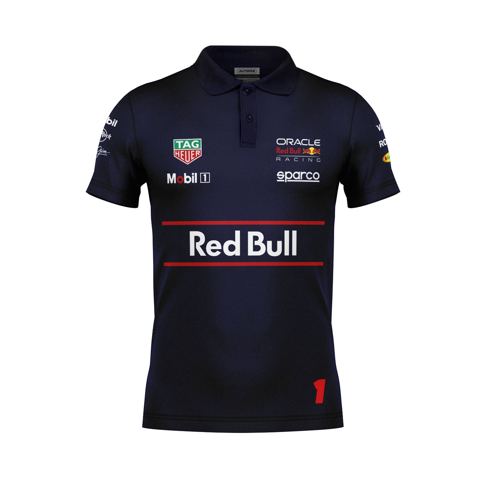 Camiseta Polo Red Bull Max Verstappen Azul Marinho 2025