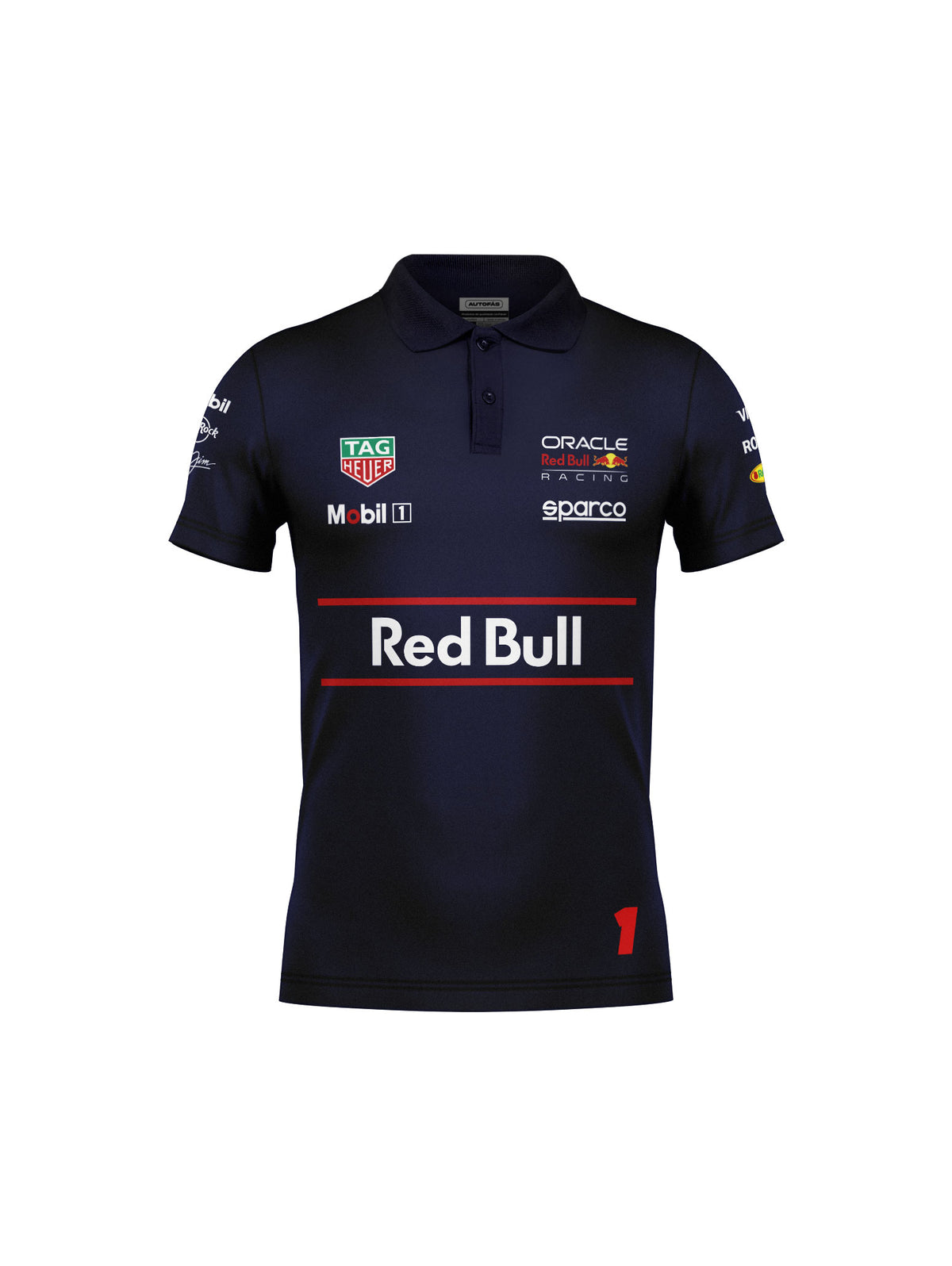 Camiseta Polo Red Bull Max Verstappen Azul Marinho 2025
