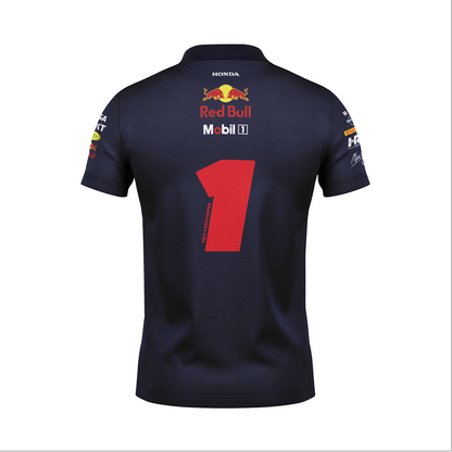 Camiseta Polo Red Bull Max Verstappen Azul Marinho 2025