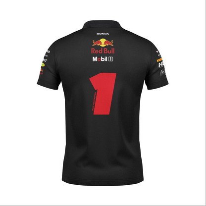 Camiseta Polo Red Bull Max Verstappen Preto 2025