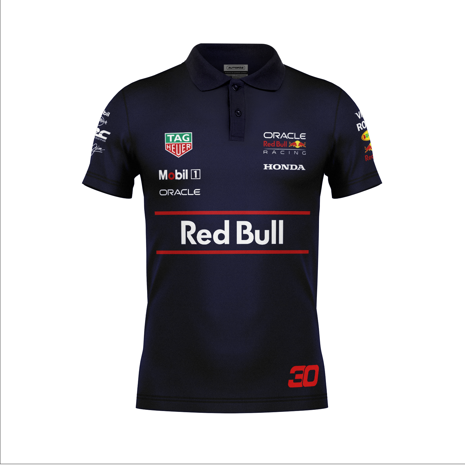 Camiseta Polo Red Bull Lian Lawson Azul Marinho 2025