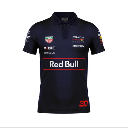 Camiseta Polo Red Bull Lian Lawson Azul Marinho 2025