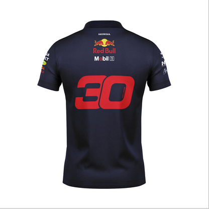 Camiseta Polo Red Bull Lian Lawson Azul Marinho 2025