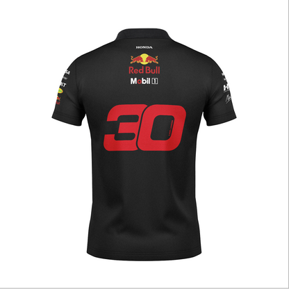 Camiseta Polo Red Bull Lian Lawson Preto 2025