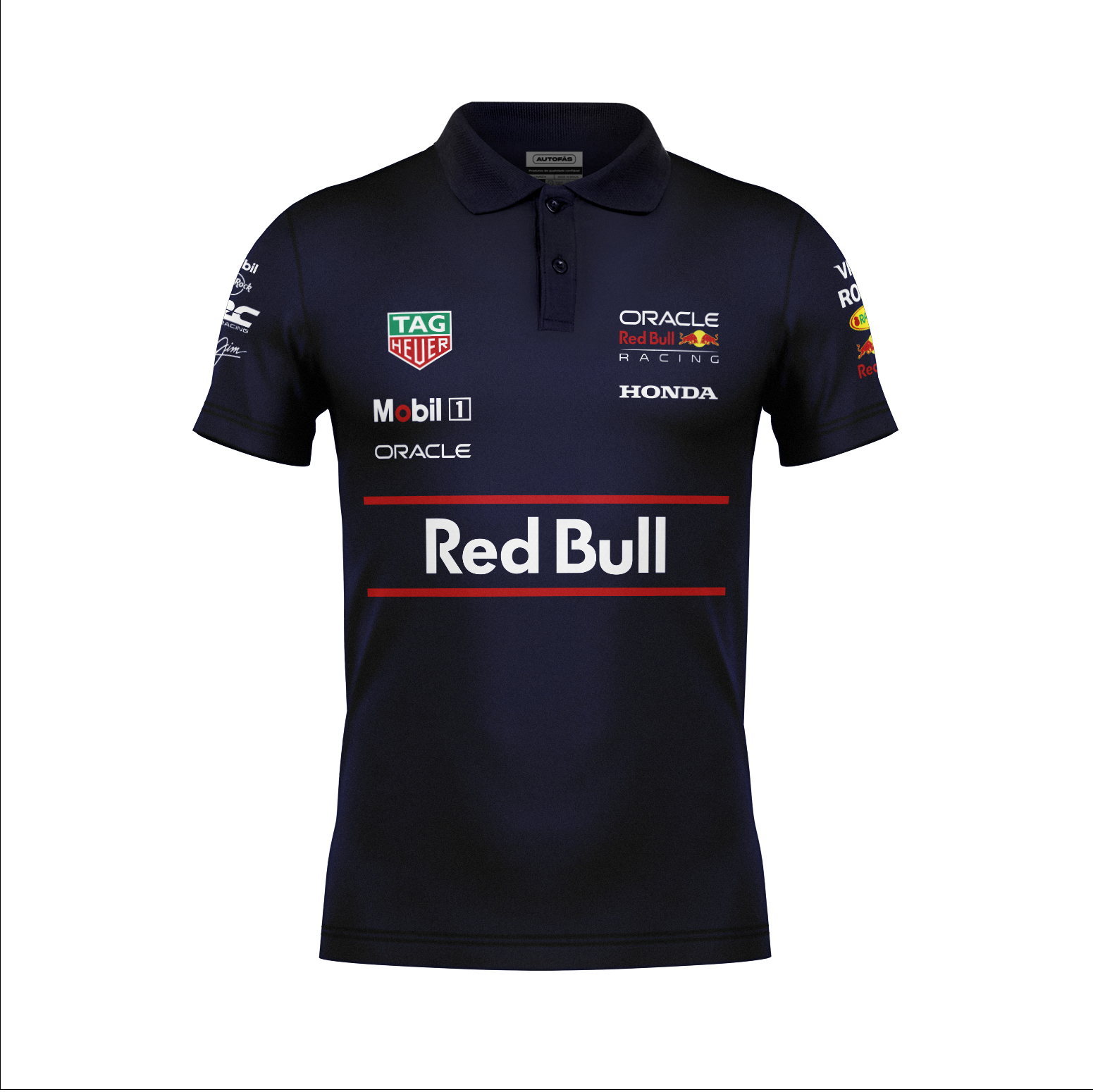 Camiseta Polo Red Bull Equipe Azul Marinho 2025