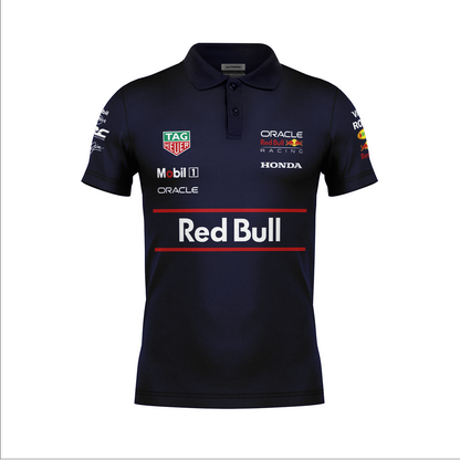 Camiseta Polo Red Bull Equipe Azul Marinho 2025