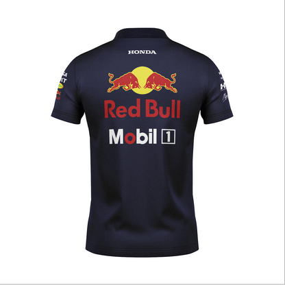 Camiseta Polo Red Bull Equipe Azul Marinho 2025