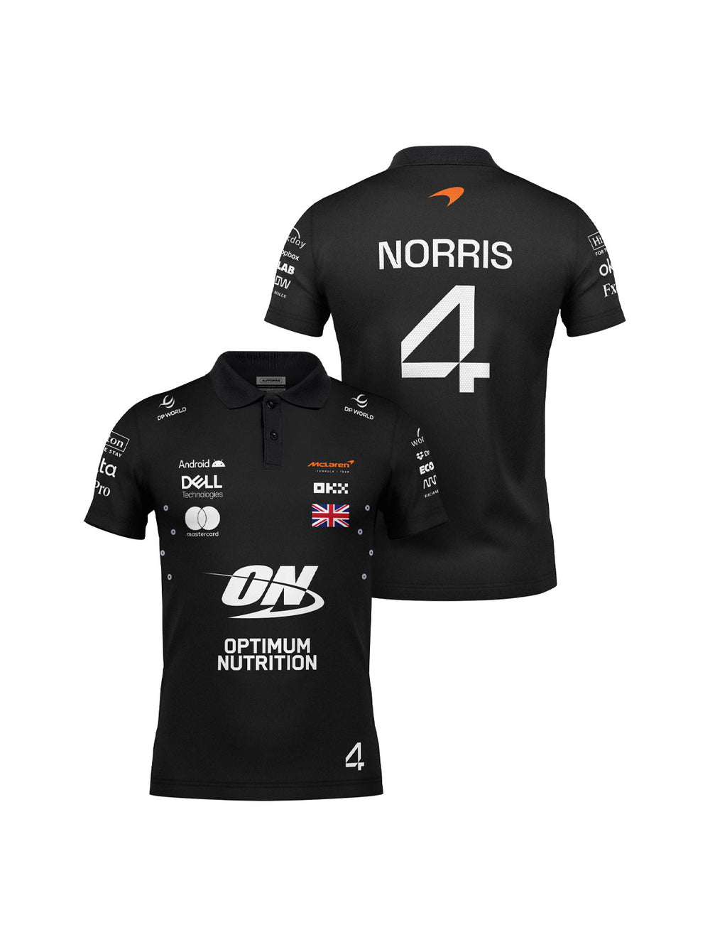 Camiseta Polo Mclaren Lando Norris Preto 2025
