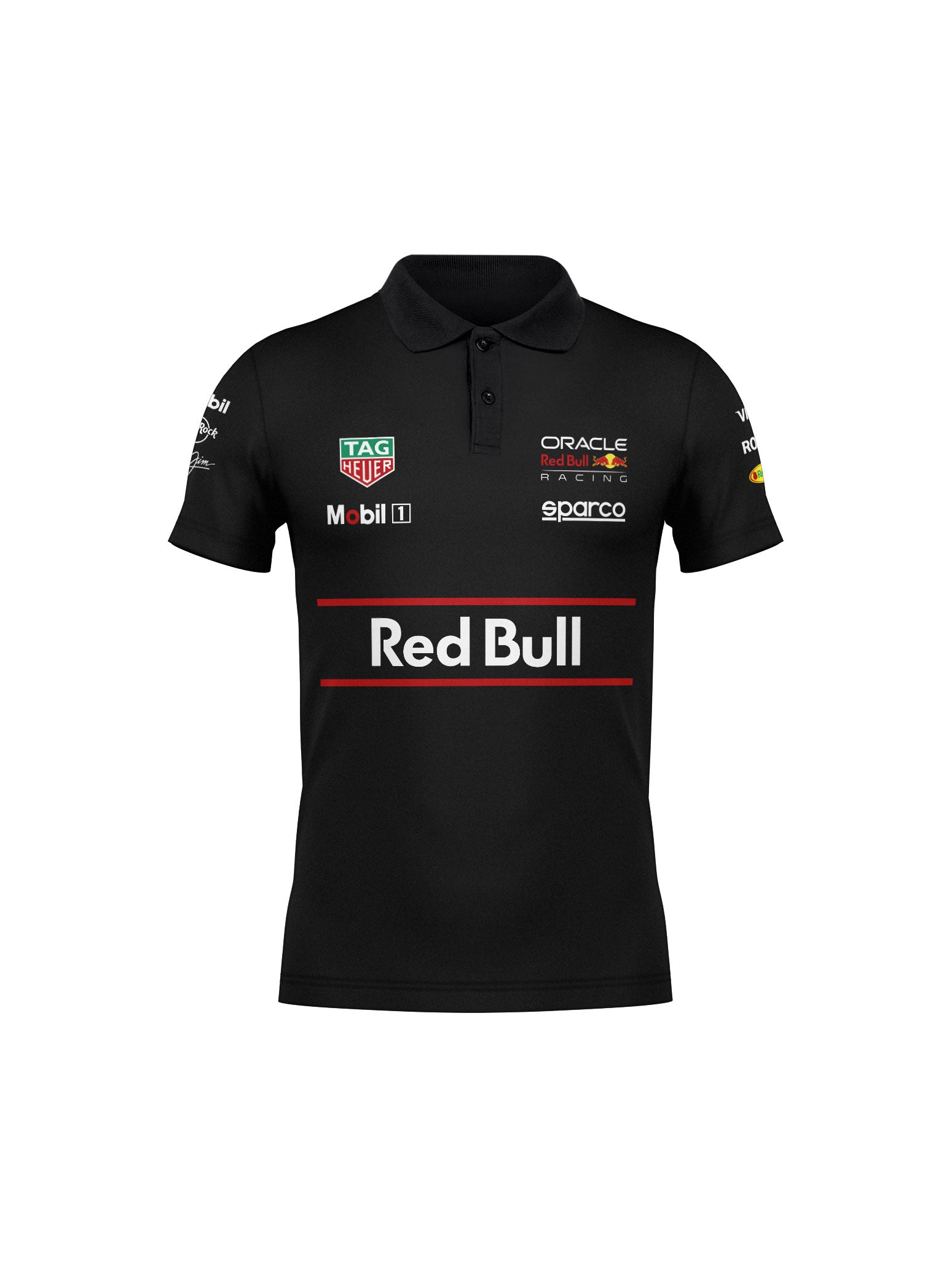 Camiseta Polo Red Bull Equipe Preto 2025