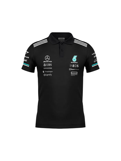 Camiseta Polo Mercedes Equipe Preto 2025