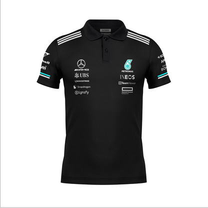 Camiseta Polo Mercedes Equipe Preto 2025