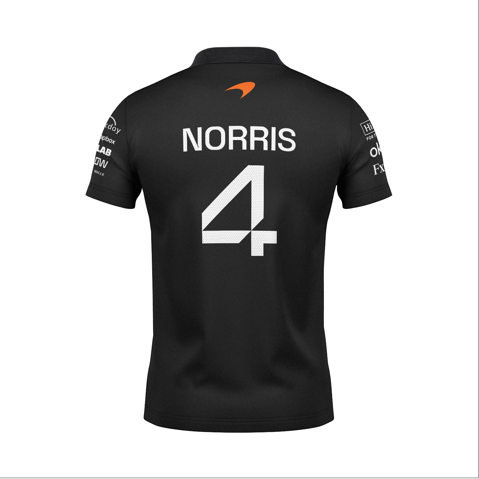 Camiseta Polo Mclaren Lando Norris Preto 2025