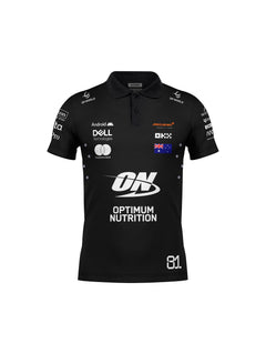 Camiseta Polo Mclaren Oscar Piastri Preto 2025