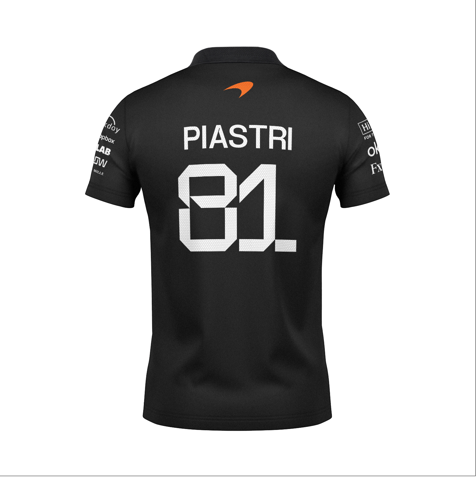 Camiseta Polo Mclaren Oscar Piastri Preto 2025