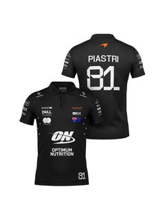 Camiseta Polo Mclaren Oscar Piastri Preto 2025