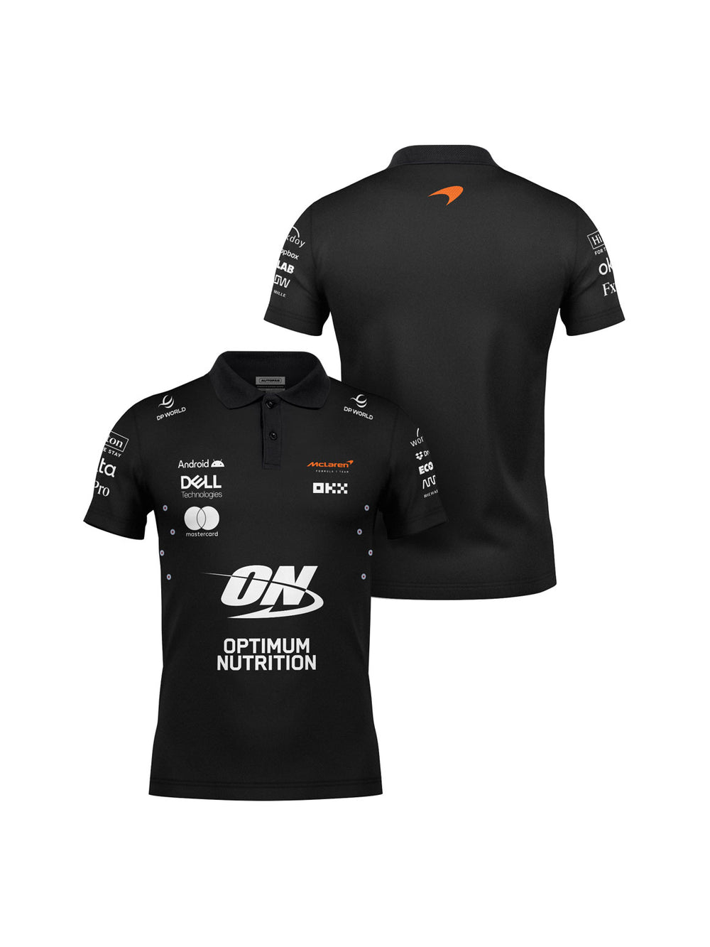 Camiseta Polo Mclaren Equipe Preto 2025