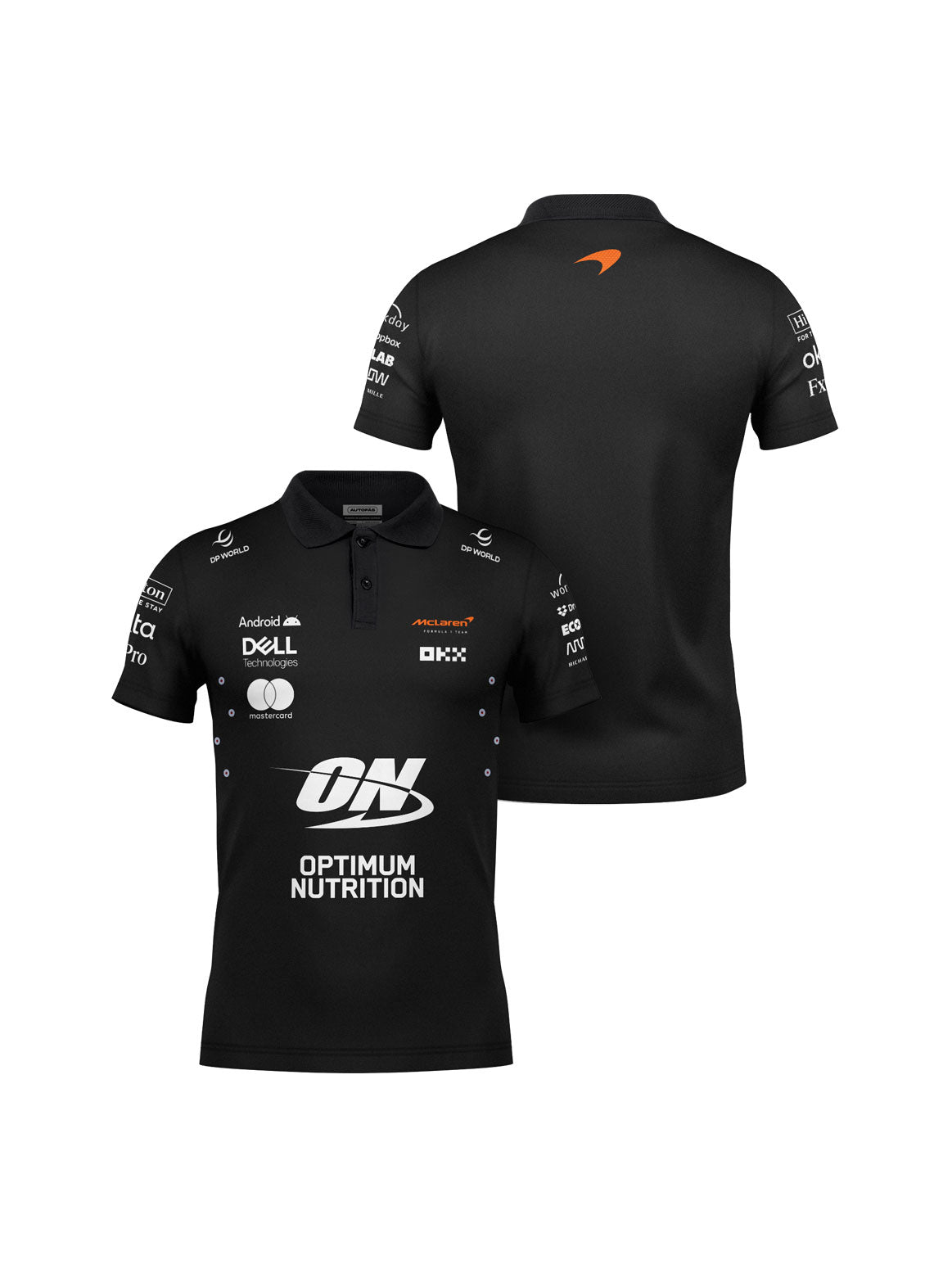Camiseta Polo Mclaren Equipe Preto 2025