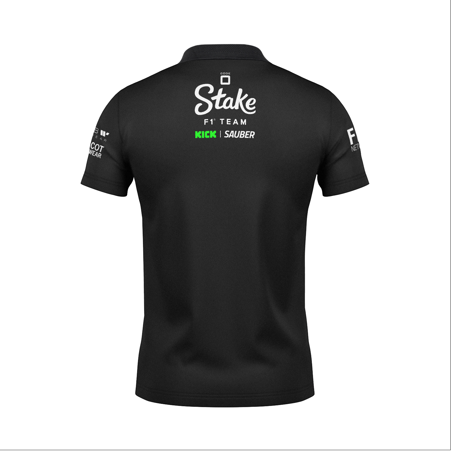 Camiseta Polo Stake Sauber Equipe Preto 2025