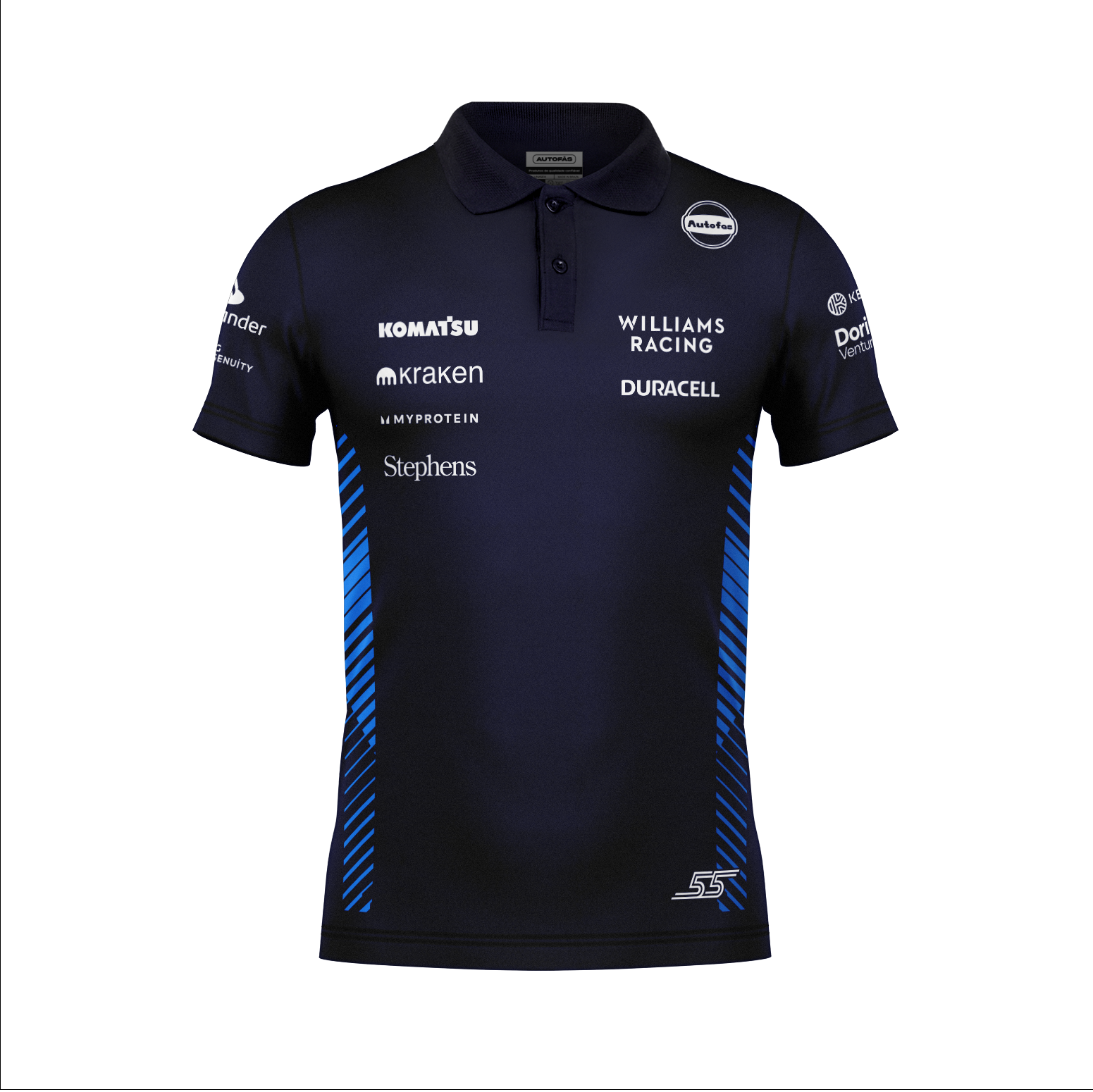 Camiseta Polo Williams Carlos Sainz Azul Marinho 2025