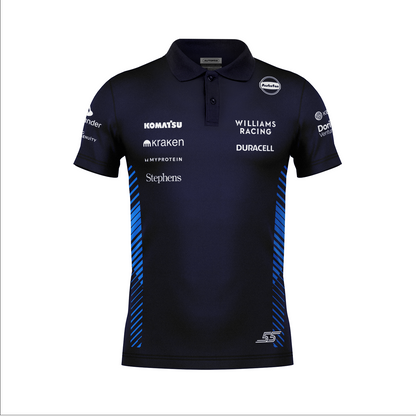 Camiseta Polo Williams Carlos Sainz Azul Marinho 2025