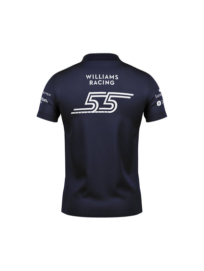 Camiseta Polo Williams Carlos Sainz Azul Marinho 2025