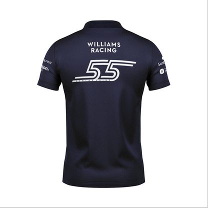 Camiseta Polo Williams Carlos Sainz Azul Marinho 2025