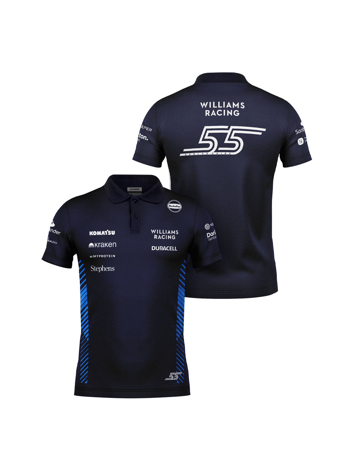 Camiseta Polo Williams Carlos Sainz Azul Marinho 2025
