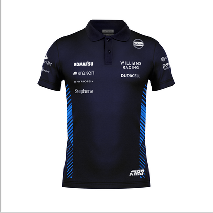 Camiseta Polo Williams Alex Albon Azul Marinho 2025