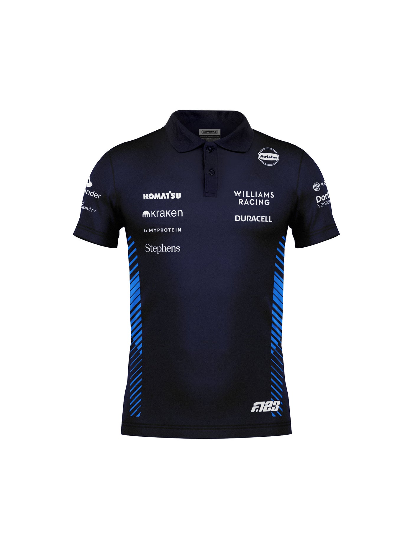Camiseta Polo Williams Alex Albon Azul Marinho 2025