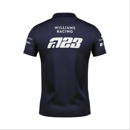 Camiseta Polo Williams Alex Albon Azul Marinho 2025