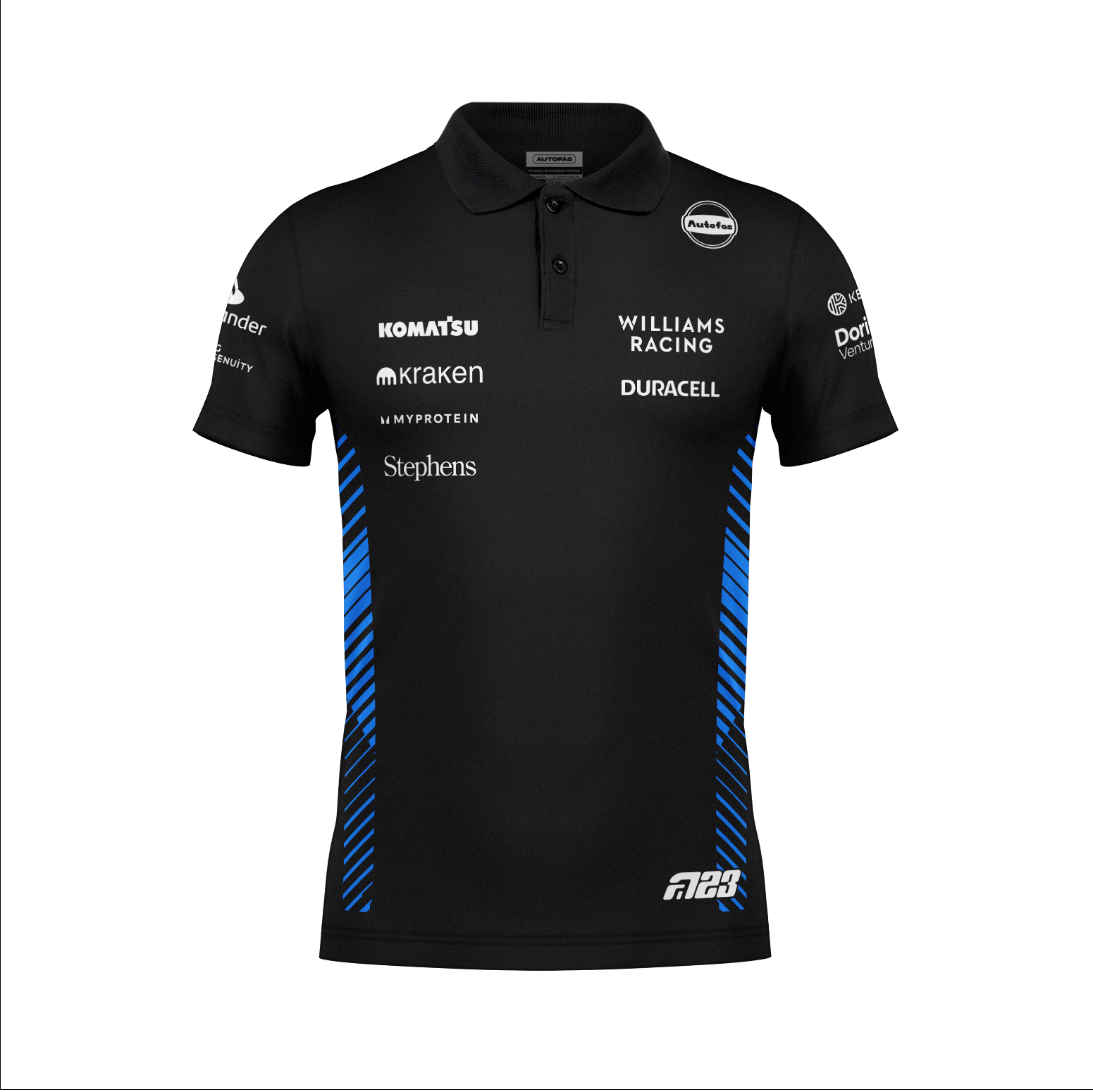 Camiseta Polo Williams Alex Albon Preto 2025