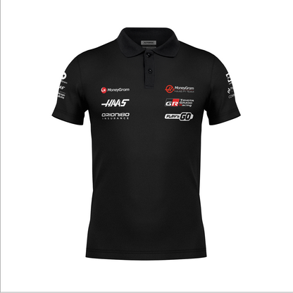 Camiseta Polo Haas Haas Preto 2025