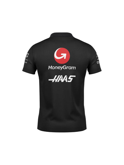 Camiseta Polo Haas Haas Preto 2025