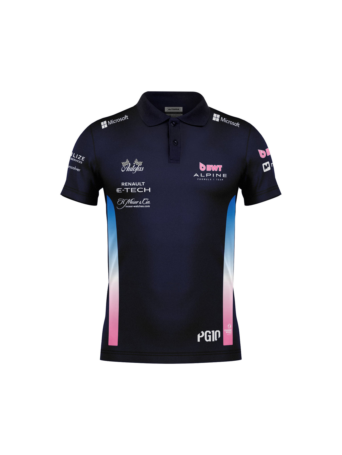 Camiseta Polo Alpine Pierre Gasly Azul Marinho 2025