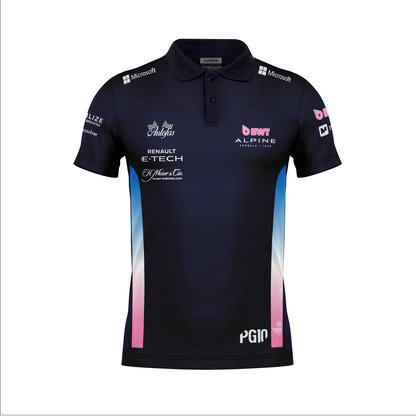 Camiseta Polo Alpine Pierre Gasly Azul Marinho 2025