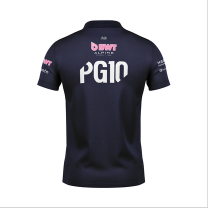 Camiseta Polo Alpine Pierre Gasly Azul Marinho 2025