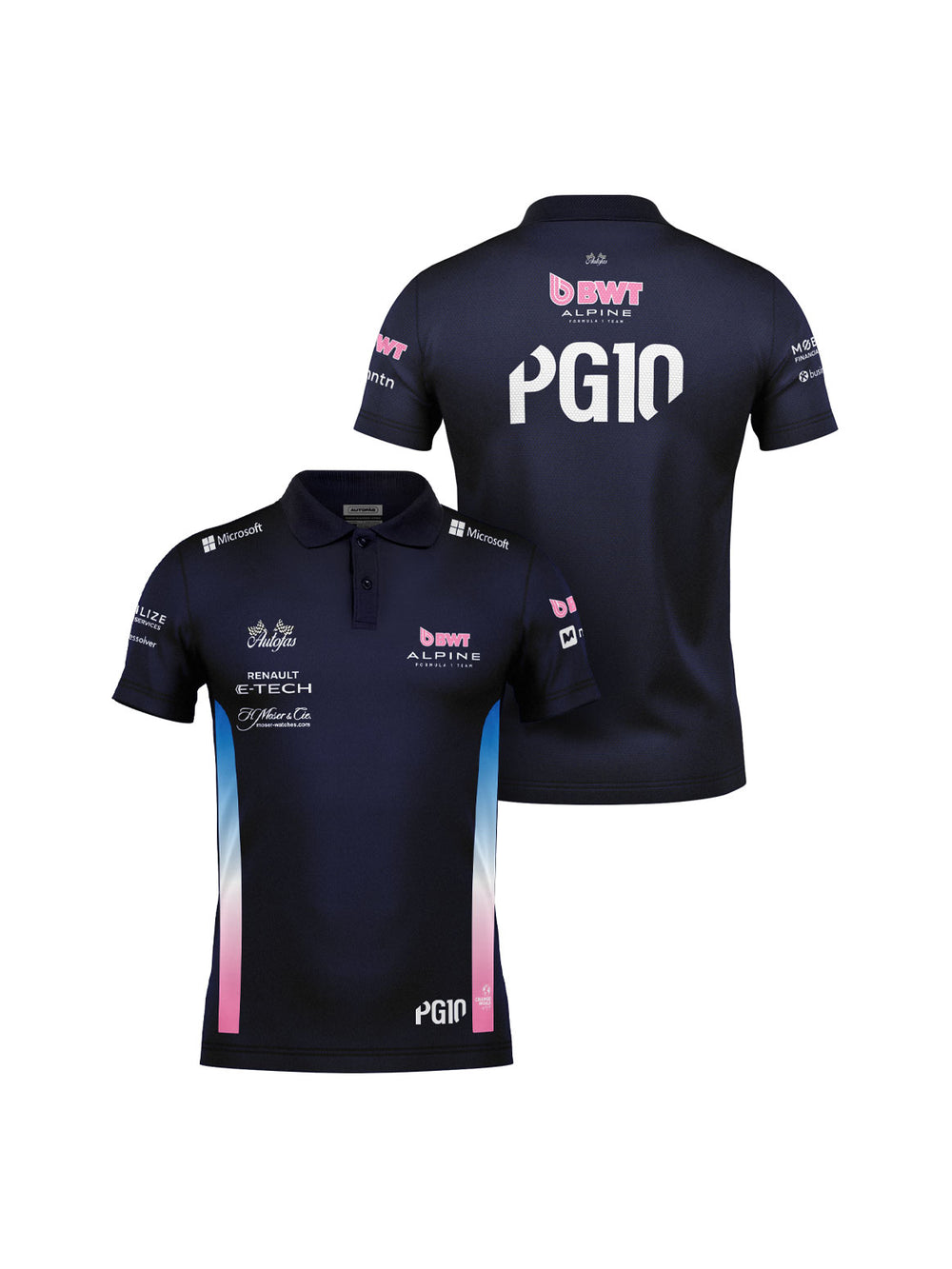 Camiseta Polo Alpine Pierre Gasly Azul Marinho 2025